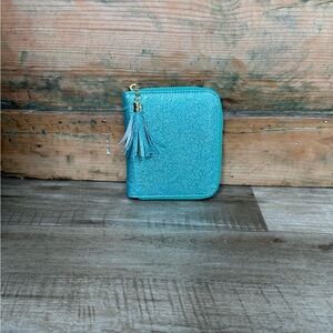 Easyoulife Women’s Credit Card Holder- Glittery Teal